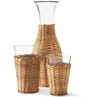 Things I Love Today: Rattan Glassware