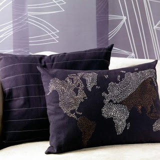 Things I Love Today: Ikea World Map Pillow