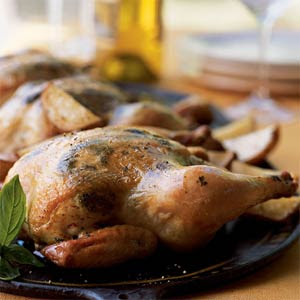 Recipe: Cornish Game Hens with Smashed Potatoes