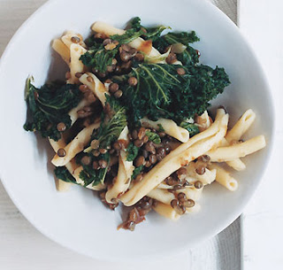 Recipe: Rigatoni with Lentils and Kale