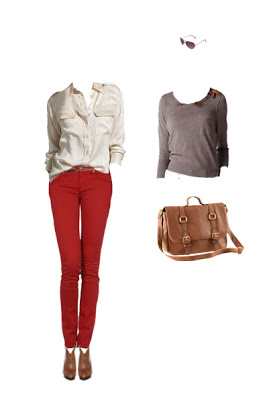 What to Wear: Red Jeans