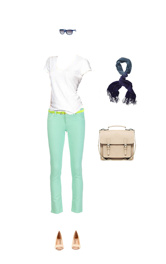 What to Wear: Seafoam Jeans – EmilyStyle