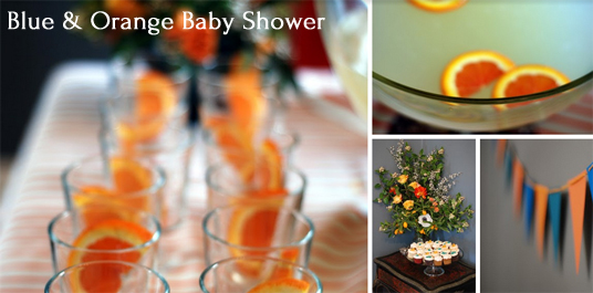 Party Recipe: Blue and Orange Baby Shower