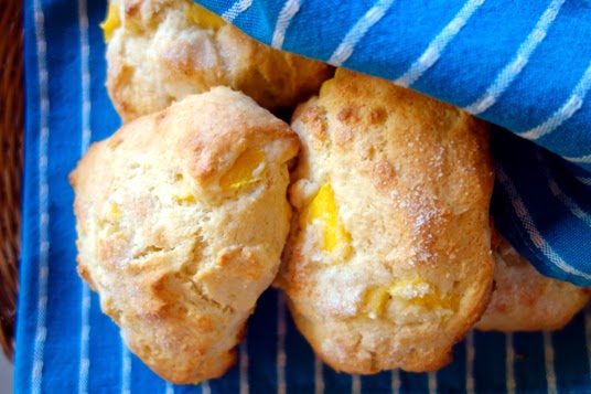 Hawaii: Mango Macadamia Scones with Calamansi and Ginger