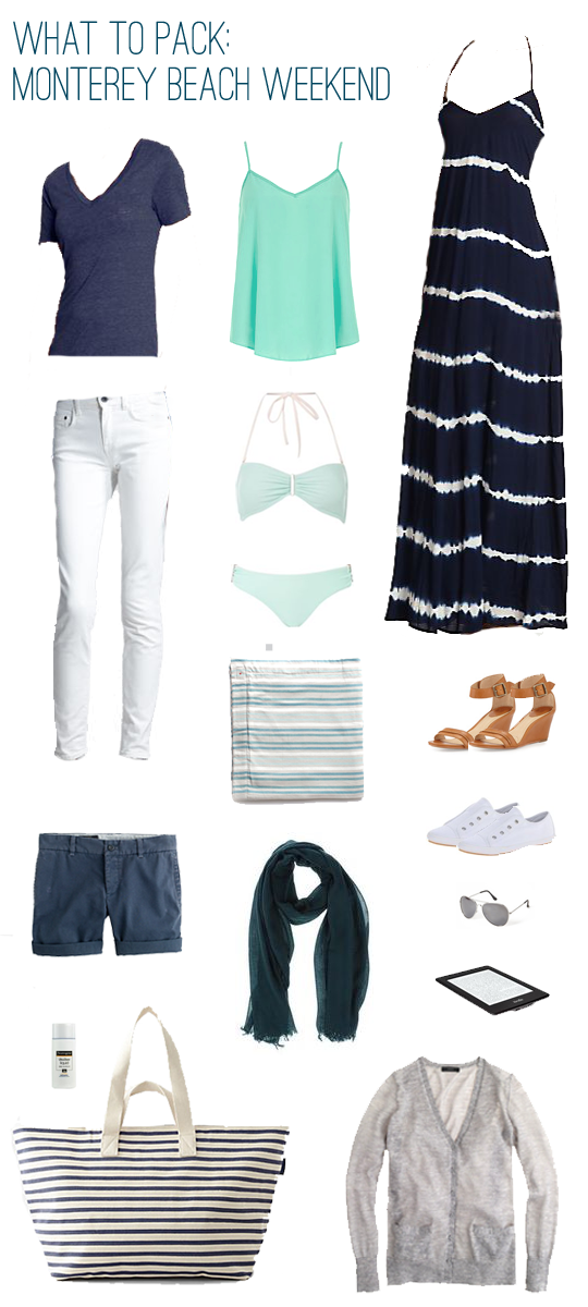 What to Pack: Beach Weekend in Monterey, California
