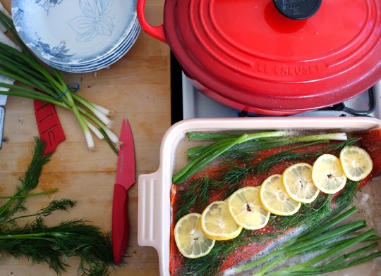 Weekly Dinner Party: A Casual Roasted Salmon Menu