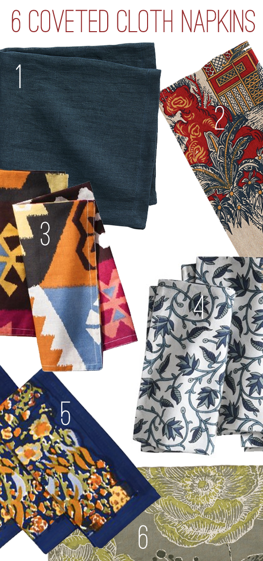 Six Must-Have Cloth Napkins for Fall