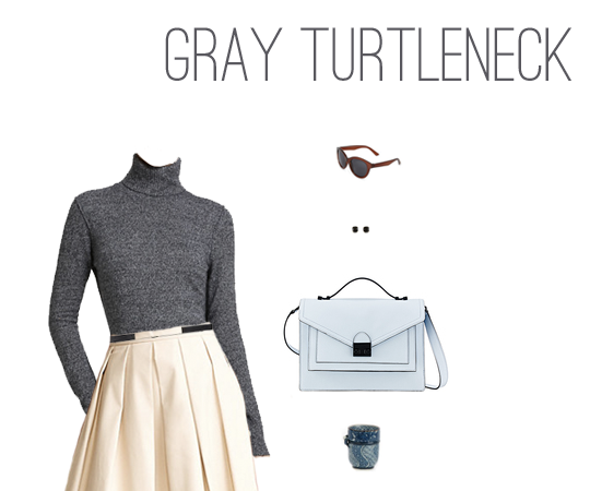 What to Wear: Gray Turtleneck Two Ways