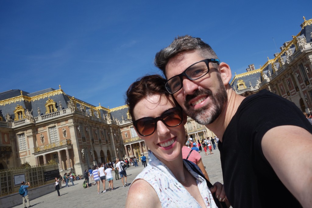 Emily and Rob at Versailles, France