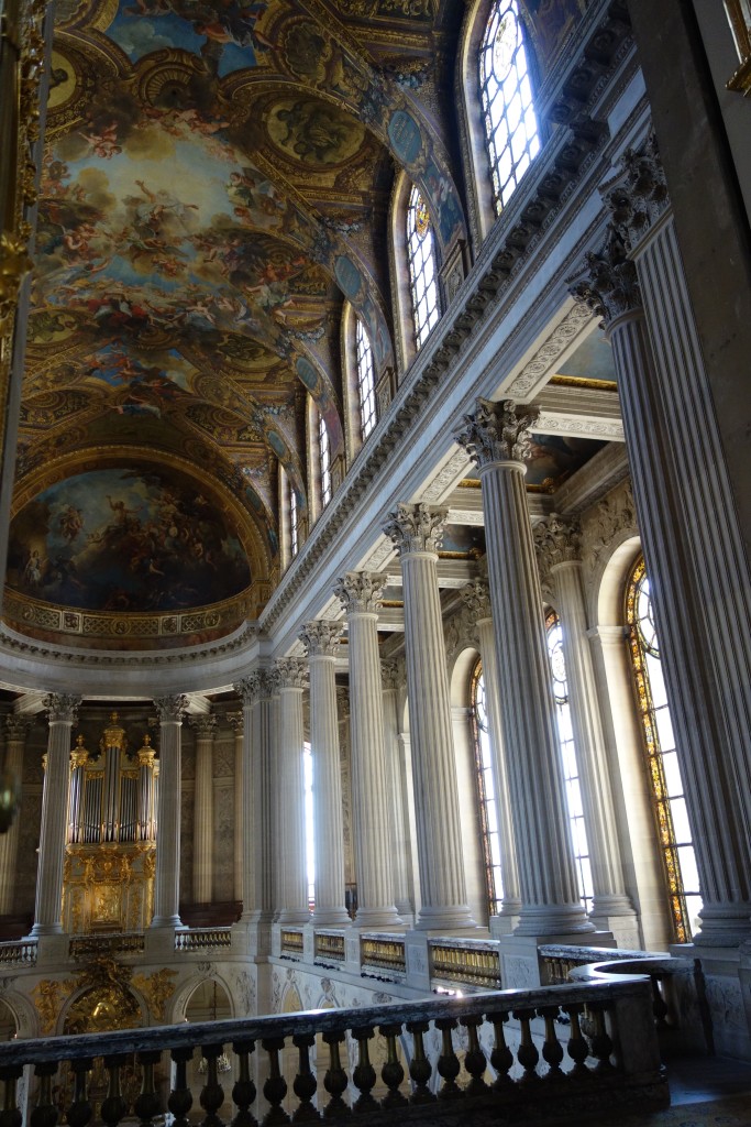 Painted ceiling at Versailles, France