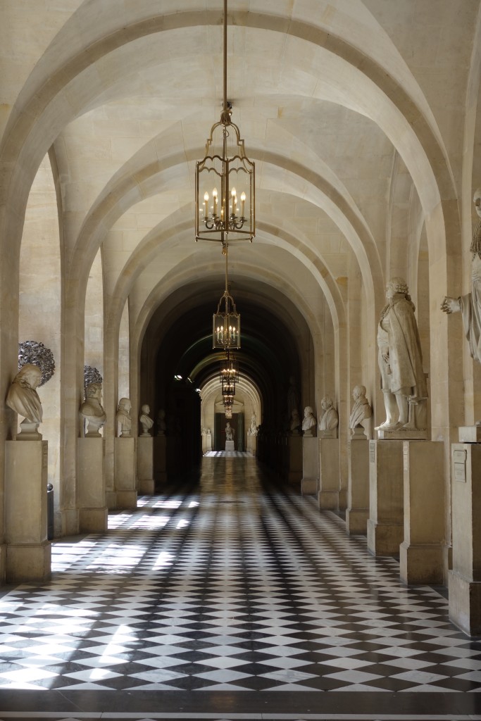 Versaille tiled hallway