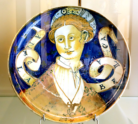 Part of the collection at the Paris museum of ceramics