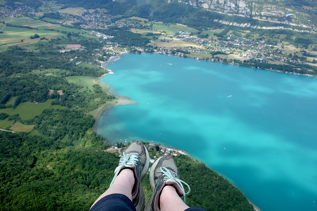 Floating over Lake Annecy