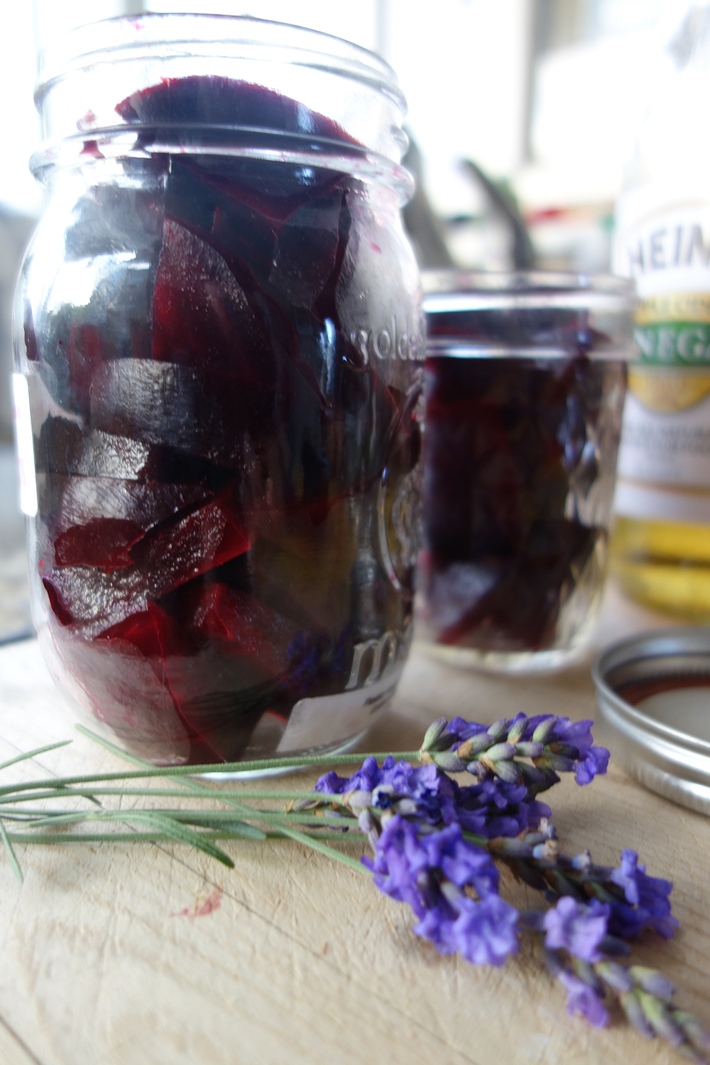 Dill dyeing in a jar