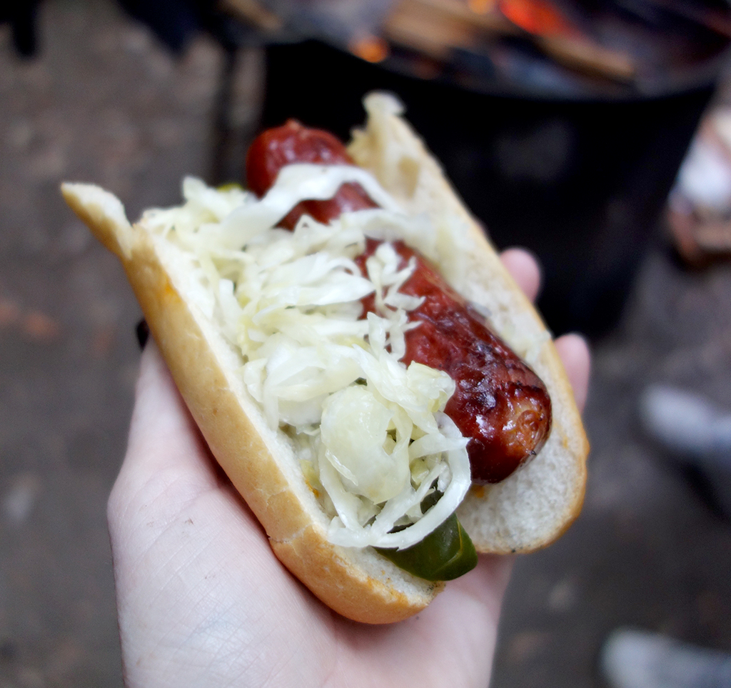 Gourmet Hot Dogs camping menu