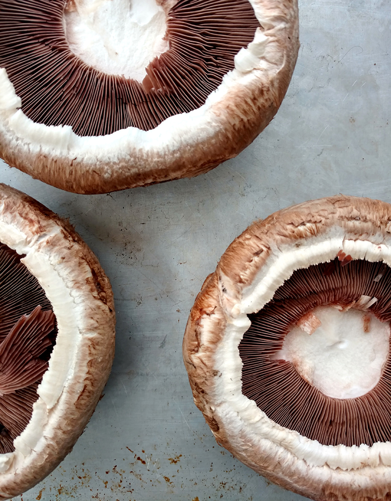 Stuffed portobello mushrooms