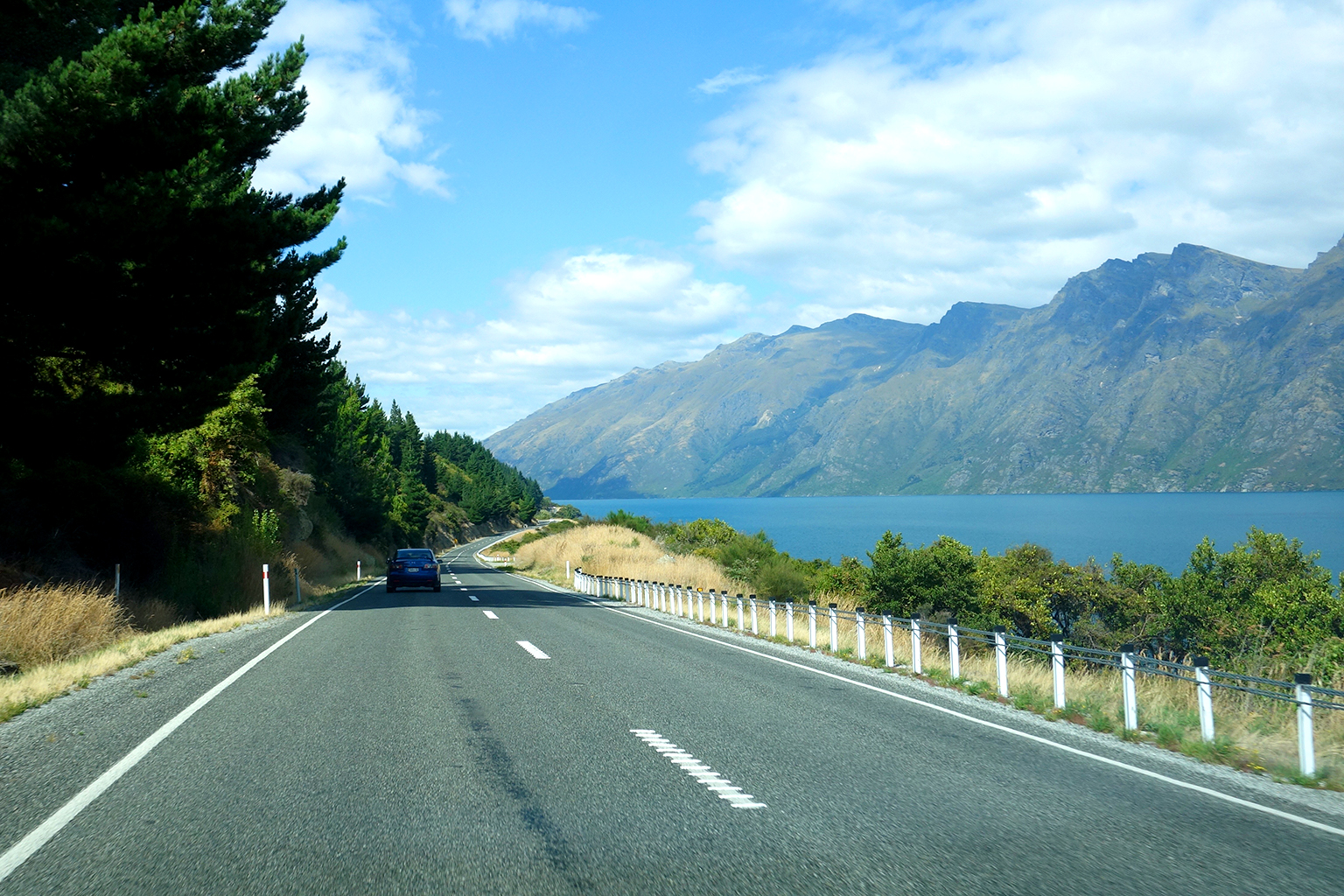 Driving from Queenstown to Invercargill