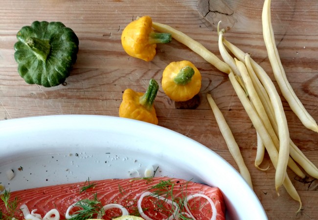 An Easy Gluten-Free Salmon Menu for a Mid-Week Networking Dinner Party