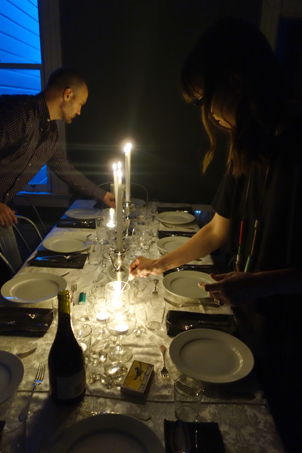 Candlelit dinner for 10