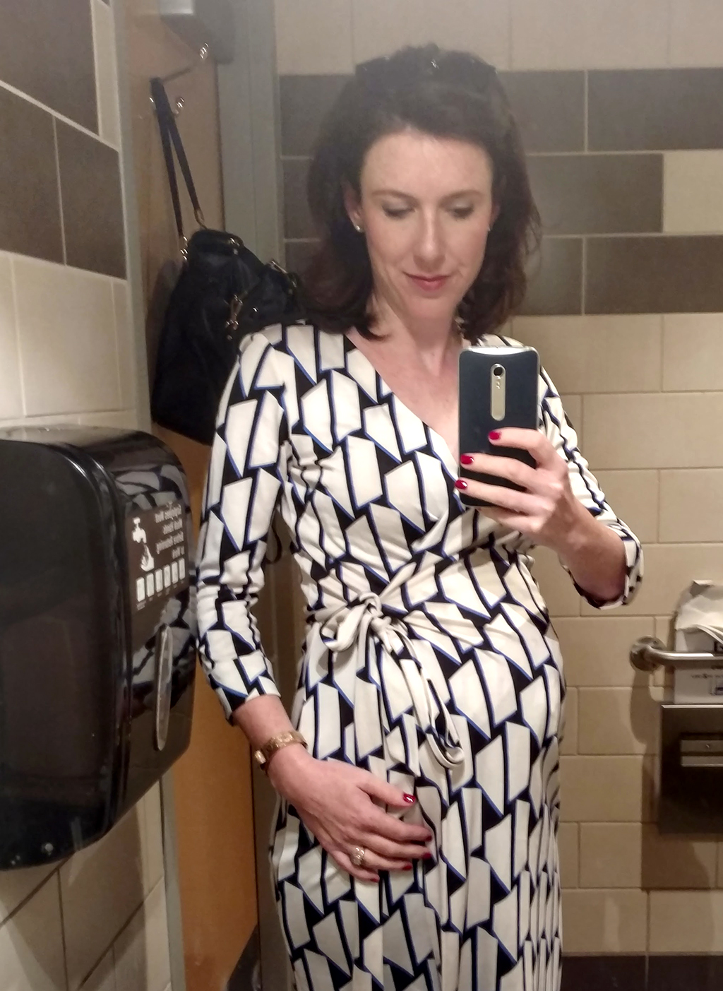 Maternity DVF dress