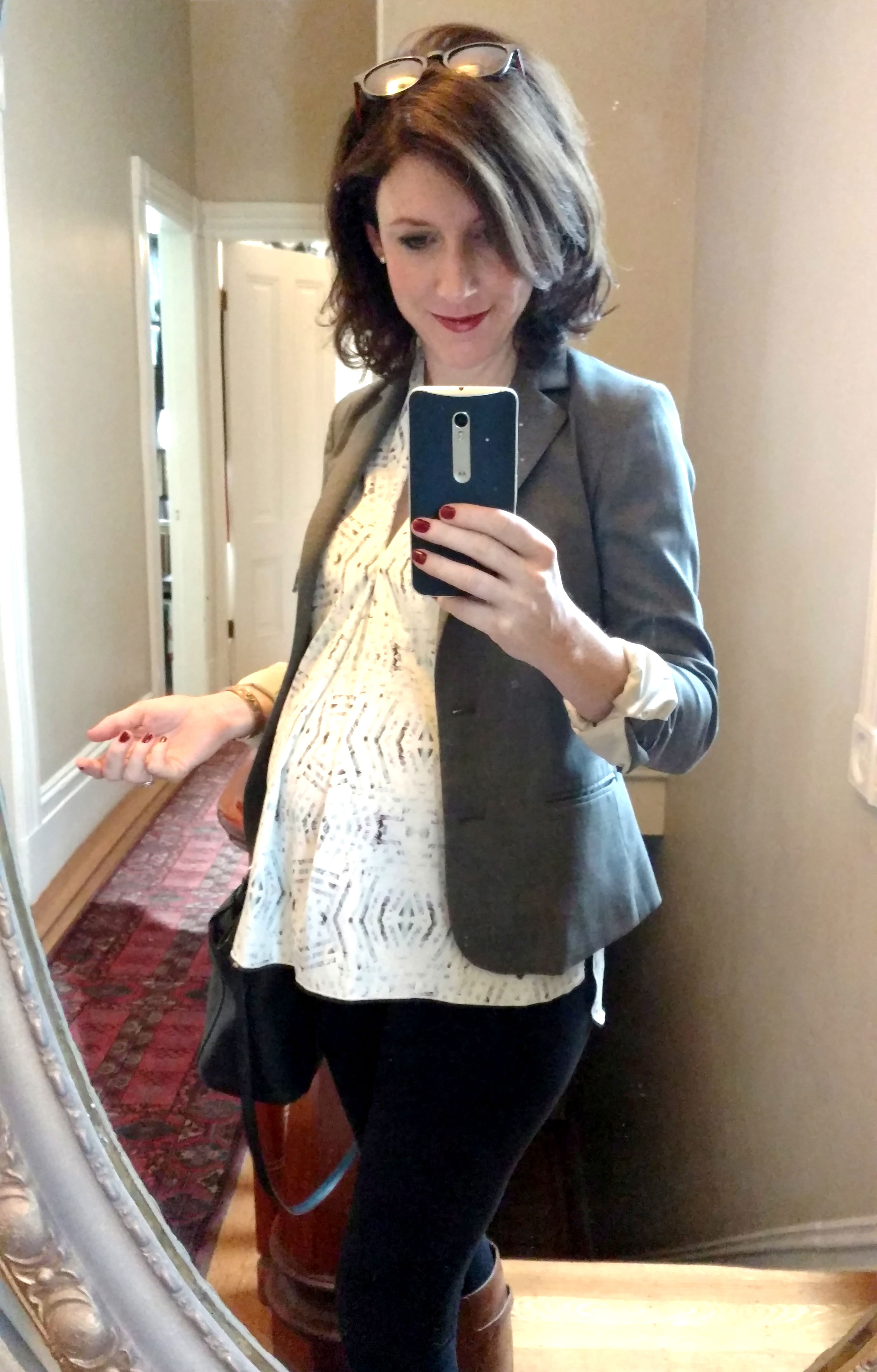 6 month maternity work outfit