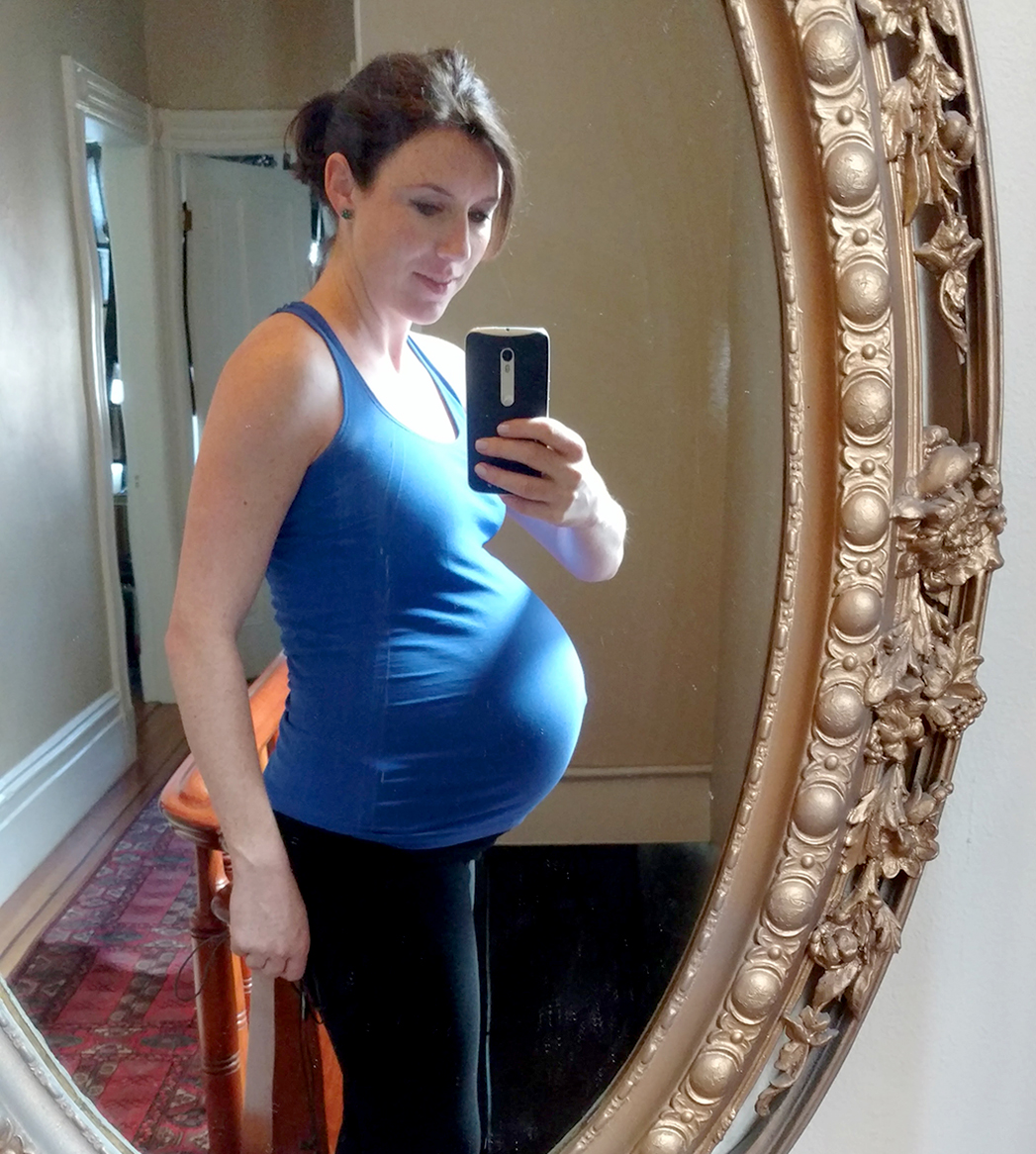 9 months pregnant exercise
